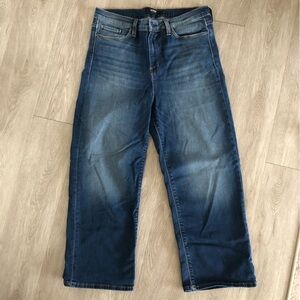 Hudson Stella Midrise Crop Straight Jeans Size 32